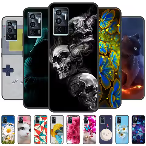 For VIVO V23E 4G Phone Case Cool Animal Printed Back Cover For VIVO V23E 5G Shockproof Protective TP