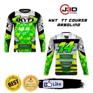 XILAI KYT TT Course Arbolino Full Sublimation Shirt Long Sleeves Thai look for Riders 3D printed long-sleeved motorcycle jersey Size XS-3XL