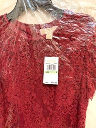 Michael kors蕾絲雕花連身洋裝 MK Floral Lace Dress