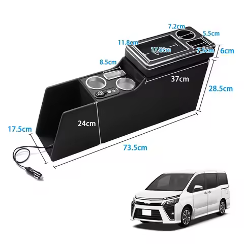 Console Box for Toyota Voxy Noah Estima Esquire Armrest Console 80 70 60 Series NOAH Compatible for 