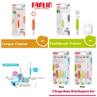 Pera758 FARLIN TONGUE CLEANER STAG 1 0M+, TOOTBRUSH TRAINER STAGE 2 6M+, BABY TOOTHBRUSH STAGE 3 8M+