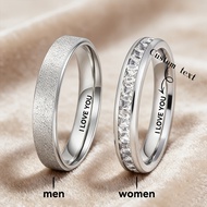 TEMU Custom 2pcs Set Couple Lovers Husband And Wife Custom Ring Wedding Engagement Holiday Anniversa