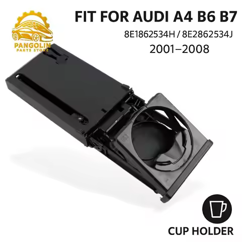 Car Cup Holder for Audi A4 B6 B7 2002–2005 Left/Right-Hand Drive 8E1862534H 8E2862534J Black Dashboa