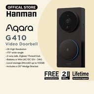 AQARA VIDEO DOORBELL G410 (2-WAY TALK/FULL HD/WIDE ANGLE/MICRO SD UP TO 512GB/FACIAL RECOGNITION- 2 