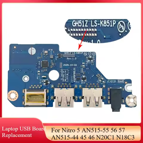 New Laptop USB Board For Nitro 5 AN515-55 AN515-56 AN515-57 AN515-44 45 46 N20C1 LS-J871P LS-J881P L