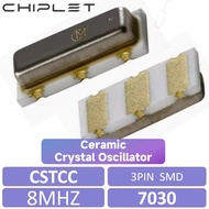 5pcs 7030 CSTCC8M SMD Ceramic Crystal Oscillator CSTCC 3Pin 8Mhz 8M 8.000MHZ 3070 7*3 3X7MM CSTCC8M0