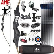 AMEYXGS F177 54" ILF Recurve Set 30-55lbs Takedown Aluminum Riser Target