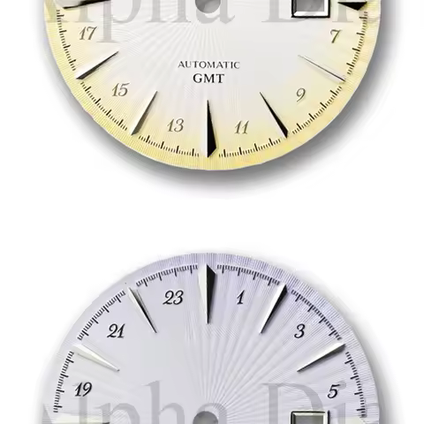 35mm Sterile Cocktail Time GMT Radial Claw Arabic Watch Dial for Seiko Presage NH35/36/34/4R Automat