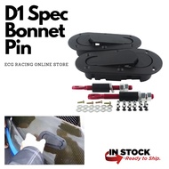 D1 Spec Flat Black Bonnet Pin Universal