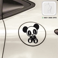 Giant panda car cutting sticker, car tank cover sticker, top variation
