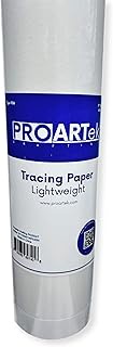 Proartek Drafting PK00047 Model TP1750W1WP030N Type 1136 White Tracing Paper Roll; 17 Inches x 50 Ya