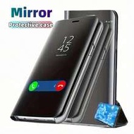 1 ชิ้น เคสโทรศัพท์แบบพลิกหนังเทียมขาตั้งกระจกอัจฉริยะสีดำ เข้ากันได้กับ Samsung Galaxy S26 Ultra/S26