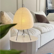 CAHAYA Japanese Table Lamp Akari Wabi Sabi Dimmable 3in1 Color E27Design - Aesthetic Design, Warm Li