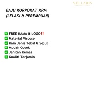 Readystock Baju Korporat Guru KPM Free Sulam Nama+Logo