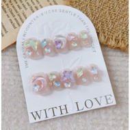 Fake nails - nailbox short cute design upside down nails