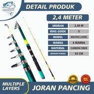 AQUASEA Joran Pancing Bosemani Spinning Fishing Rod Pancingan Glass Fiber Joran Antena Rod Laut Dana