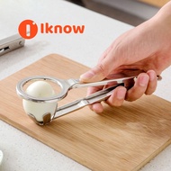 I know 304 Stainless Steel Egg Slicer Century Egg Divider Preserved Egg Cutter into 6 Pieces Thicken