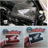 Pcx vario 160 ADV Embossed Brake master Oil Cap Emblem Sticker