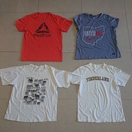 4 for 10RM, Man cotton t-shirt, Nike, Reebok, plus big size L - XL, preloved