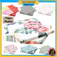 IKeA_Paper Napkin Tissue Tisu Bercorak Printed Design for Party Event Decoupage Bitrhday