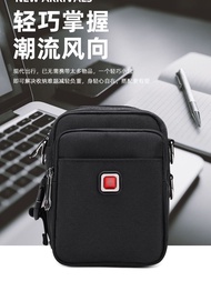 High-end Original Swiss Army Knife Small Backpack Men's Shoulder Bag Mini Wear Belt Mobile Phone Waist Bag Men's Multifunctional Trendy Brand Work Waist Bag