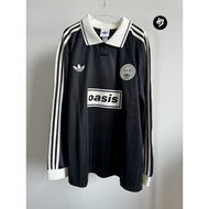 Adidas x Oasis Tour Jacquard Long Sleeve Jersey Black Adidas Jersey