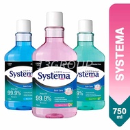 Systema Gum Care Mouthwash Alcohol-Free /Kills 99.9% Bacteria Soothes Gums Prevents Bad Breath, 750m