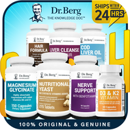 GENUINE Dr. Berg's Liver Cleanse | Magnesium Glycinate | D3 K2 Vitamin | Nutritional Yeast l Cod Liv