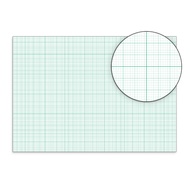 (1 block) Millimeter paper block size F4 | A3