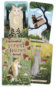 Enchanted Forest Felines ไพ่ยิปซีแท้ธีมแมวป่าไพ่ทาโร่ต์/ Tarot/ cards