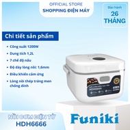 Hoa Phat Funiki HDH66 High Frequency Electronic Rice Cooker - 1.2L Capacity, IH Technology, Premium 