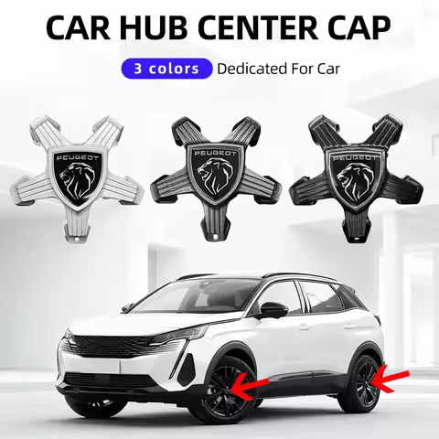 4pcs Wheel Center Cover Hub cap Lion Claw Shield Suitable for Peugeot 308 408 508 4008 5008 Accessor