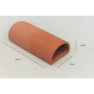 Fish cave, semi-circular, pleco cave, pleco ceramic cave, ceramic fish cave, fish shelter cave, orna