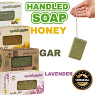 DAR ALBARAKAH Shami Sabun Tangan Dengan Tali Sabun Minyak Zaitun Asli Madu Laurel Lavender 150g