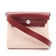 【二手】愛馬仕 HERMES 肩背包 Herbag Zip Mini 米白色 Rouge H Rouge H/米白色 其他 Herbag Zip Mini Rouge H/米白色