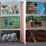 Japan public phone variety used old phone card animals