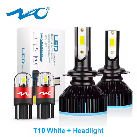 NAO H7 H4 LED Headlight H11 HB4 HB3 H1 H8 H9 9006 9005 W5W 5W5 Car Fog Bulb 6000K White Mini Size 30
