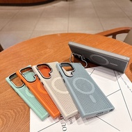 Case for SAMSUNG S23 S23P S23U S24 S24P S24U S25 S25P S25U Heat-Dissipating Magnetic Lens Bracket An
