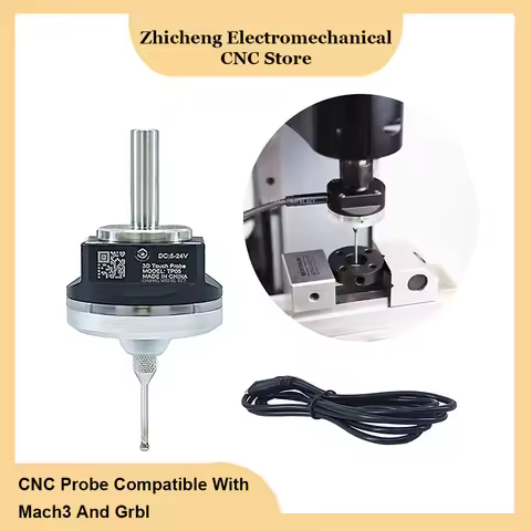 Latest V6 anti-roll 3D Touch Probe edge finder centering precision CNC probe compatible with mach3 a