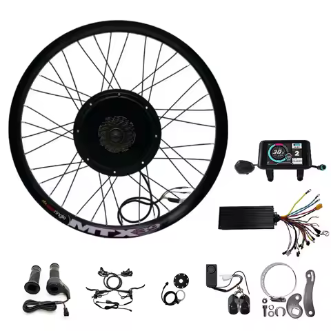 Ebike Electric Bicycle 72V 3000W 24" 26" 27.5" 29" 700C MTX39 Rear Motor Wheel Conversion Kits