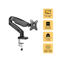 ขาตั้งจอคอมแขนคู่อลูมิเนียม พร้อมระบบสปริงแก๊ส ปรับ 360° แบบหลายทิศทาง ยึดจอฟรี รับจอ 13-34 นิ้ว ประ