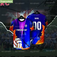 [  ]2025NEW Volleyball Fresh Design Volleyball Jersey Custoum Name Baju T-Shirt Lelaki Malaysia Team