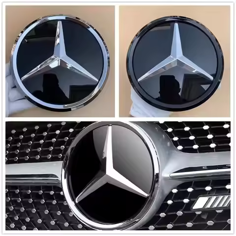 Mercedes W204 W205 W213 X253 A B C E S CLA GLB GLC GLE GLS 3D Star Front Grill Emblem Badge Vehicle 