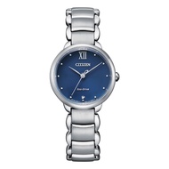 Citizen Eco-Drive Blue Dial Silver Stainless Steel Women Watch EM0920-86L