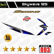 Decal Sticker Striping Variasi Suzuki SKYWAVE 125 2007-2011 / SKYWAVE NR | Decal Skywave | Striping 