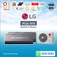 81Aircon【LG】R32 ARTCOOL Plus Series - System 2 ( 5 Ticks ) Wifi Built-In