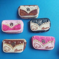 HP COIN WALLET / 2-ZIPPER BEARhp 2-zipper coin pouch coin purse