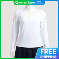 G/FORE | เสอกนแดด GFORE SUN SHIELD SILKY TECH NYLON QUARTER ZIP 1ST LAYER G4LS23K868A-SNO รนผหญง