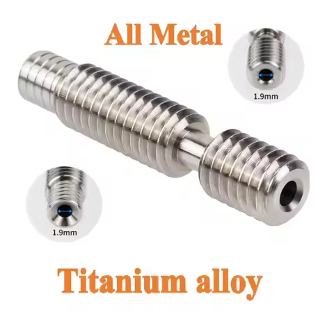3D Printer Parts 30mm Heatbreak 1.75mm Titanium Alloy Throat M6 6*30mm Heat Break for Titan Extruder