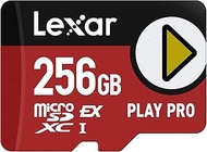 Lexar 256GB Play PRO microSD Express Card, UHS-I, C10, U3, V30, Full HD, 4K, Up to 900/600 MB/s Memo